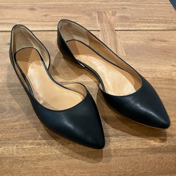 J. Crew black leather Sadie shoes, 9.5